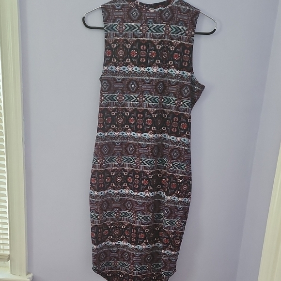 Rue21 Red and Blue Sleeveless Bodycon Mini Dress - Picture 4 of 5